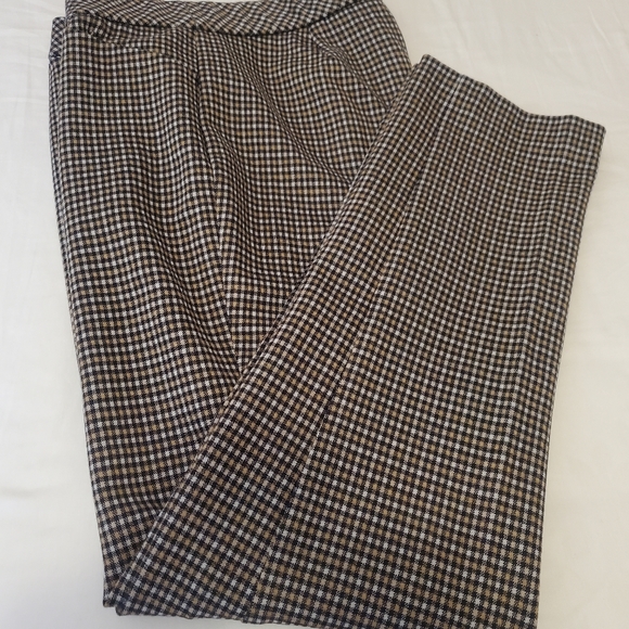 J Jill ponte slim leg checkered pants. - Picture 2 of 5